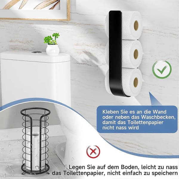 2 kpl WC-paperiteline, seinään asennettava WC-paperiteline
