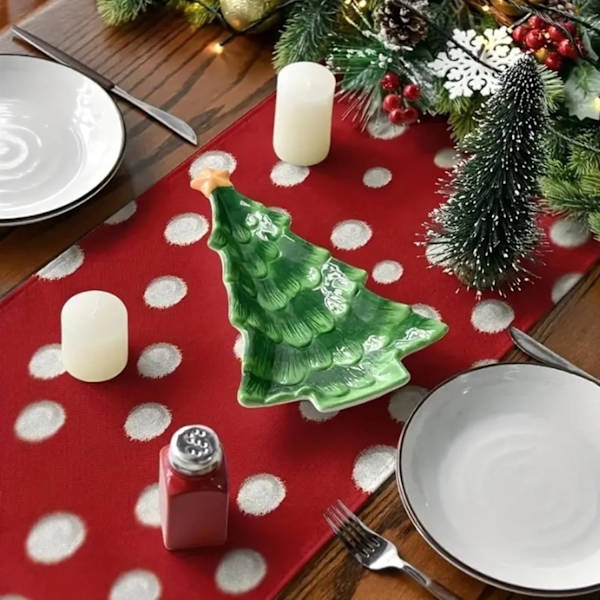 Julbordstablett 72 tum Lång med Älg, Säsongsbetonad Vinter Jul Semester Farmhouse Juldekorationer Inomhus Hemfest Dekor