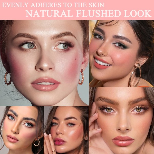 Liquid Blush - Soft Cream Blush Makeup -Velvet Liquid Blush Smidig för kinderna - Cream Blush - Viktlös - Naturligt utseende