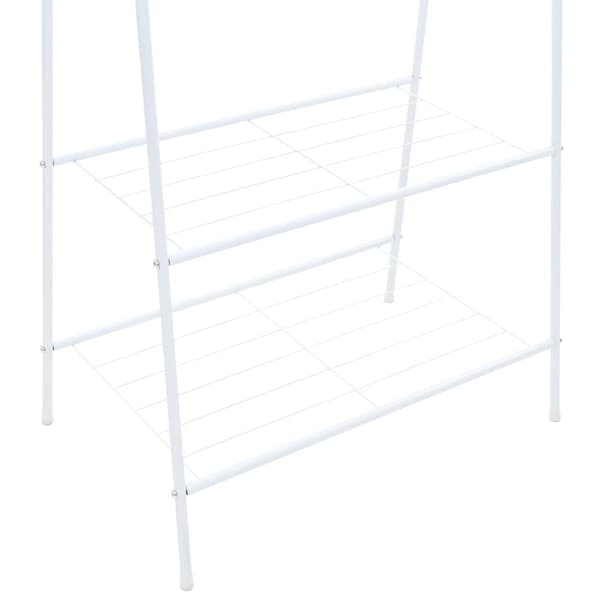 vidaXL Klädställning 59x35x150 cm Vit