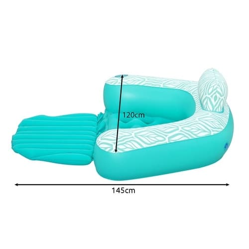 Flydende stol / Poolstol / Bademadras - Flydende stol til pool PVC Blå