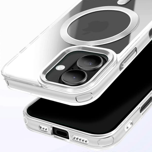 MagSafe-deksel for iPhone 16 Bakside Krystallfarge, hvit white