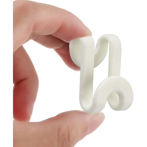 20 stk. Mini Tøj Bøjle Connector Kroge White