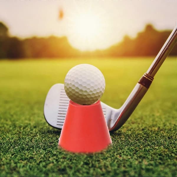 Golf T-shirts til mænd, gummimateriale, pakke med 4 vintergolftees, bærbart simulatorudstyr