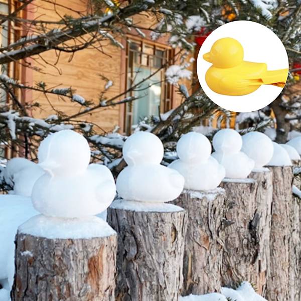 2 kpl Lumipallotekijää, Ankanmuotoiset Lumilelut Ulkolelut Lumipalloleike Snow Ball Fights Hauskaa Talvi Ulkoiluaktiviteetit Rantapelaaja Lapset