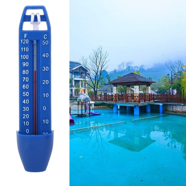 Flydende pooltermometer vandtermometer med snortermometer til swimmingpool spa badekar