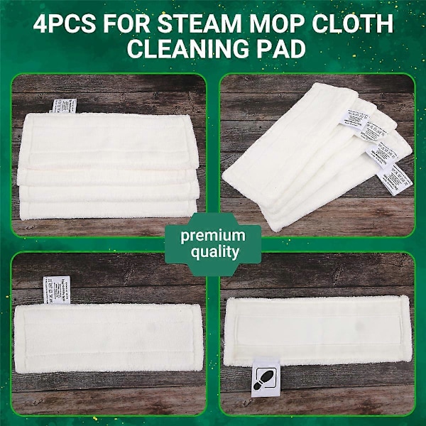 CLEANmaxx 2-pak Grå Moppepuder til Easy Mop System med 2-kammer Spand