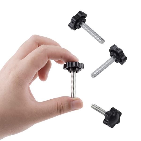 M6x30mm vingmutter, plaststjärna räfflad vingmutter klämknapp (20st)