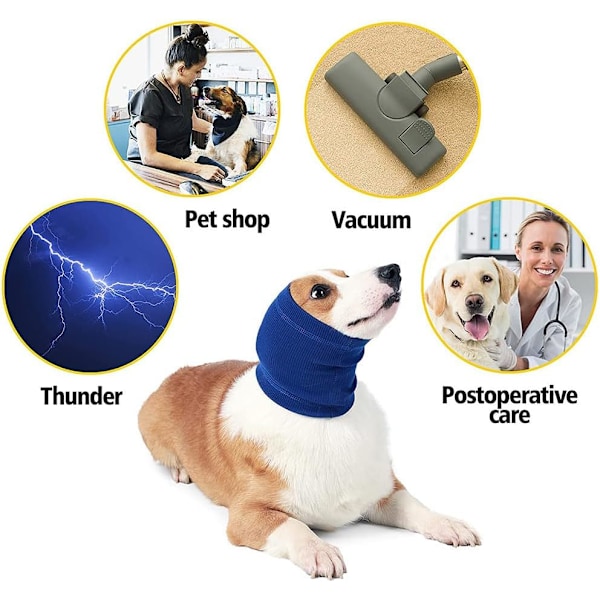Happy Dog and Cat Hoodies - Et magisk verktøy for pelsstell og tørking med luft, for å lindre angst og berolige hunder M