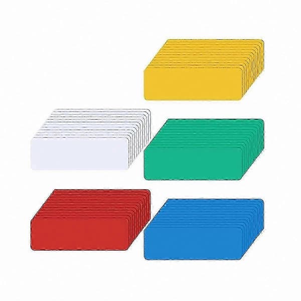Återanvändbara magnetiska namnskyltar, 60-pack vattentäta whiteboardetiketter