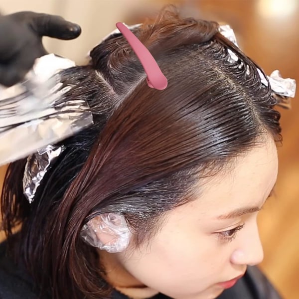 6 stk sektionering af hårspænder, hår sektionering clips Plast frisør clips, Duck Billed Hårspænder Frisør Styling Salon Tool