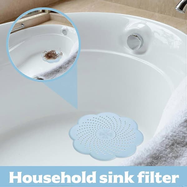 Set med 4 Universal Silikon Avloppssilar - Hårfångare för Dusch