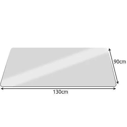 Beskyttende stolmatte 90x130cm - melkehvit