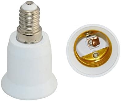 E14 til E27 Sockel LED CFL Lyspære Adapter Konverter Skruehætte Stik Ny