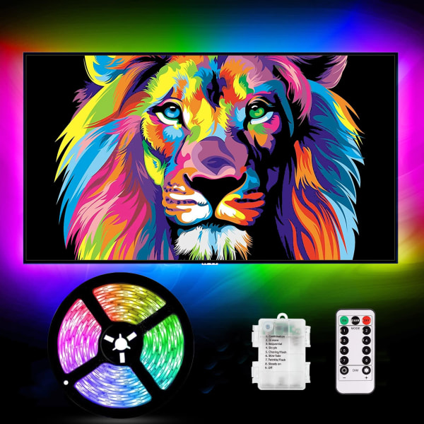 3m:n paristokäyttöiset RGB LED-nauhavalot kaukosäätimellä, vedenpitävät joustavat liimavalot sisä- ja ulkokäyttöön color