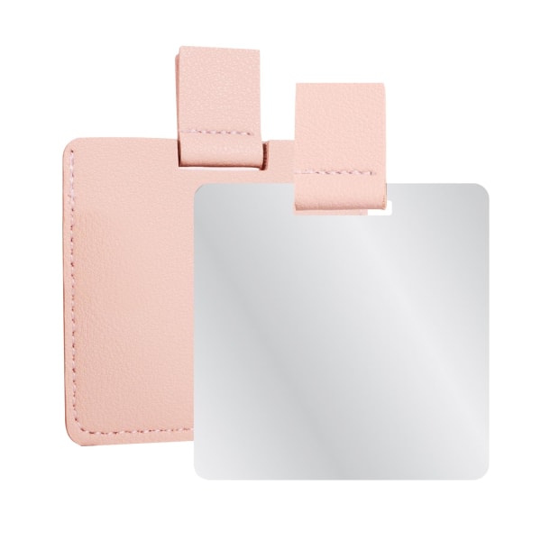 Meikkispeili Pinkki Kädessä pidettävät peilit, Kannettava matkatarvike Meikkispeili, Mini Cute Pocket Travel Mirror Lahjaksi Pink