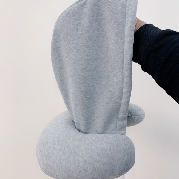 Travel Pillow Soft Comfortable Hooded U Shape Airplane Neck Pillow, Head & Neck Support Sleeping Rest Cushion Compact & Lightweight Car Train Pillow