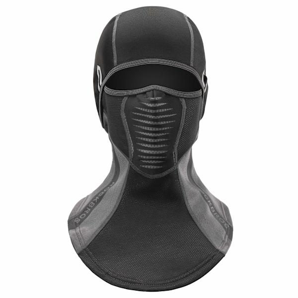 Vindtett vinterbalaclava motorsykkel varm full ansiktsdeksel nakkevarmer kaldt vær hodeplagg fleece termisk hodeplagg Black