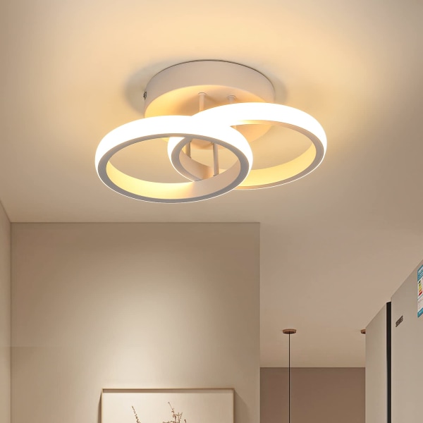 Moderne LED-taklampe 20W LED-taklampe Enkel dobbel sirkel kryss