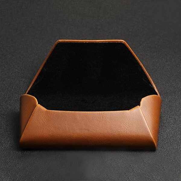 Briller Etui High End Solbriller Briller Etui Flip Cover Læder Anti Tryk Og Anti Fald Briller Etui-brun