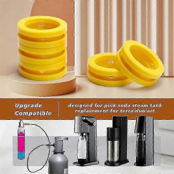 5-pack O-ringar för läskmaskin kolsyrepatroner Ersättningsdelar - Kompatibla med CO2-cylindersystem