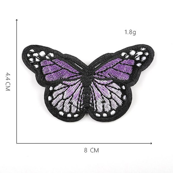 24 deler Butterfly Iron on Patch Butterfly Iron Patch Sy men