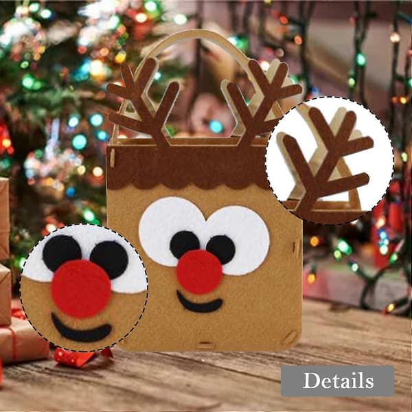 Julklappspåsar, Julpåsar för Fyllning, Presentpåsar, Förpackningspresentförpackning (Älg)