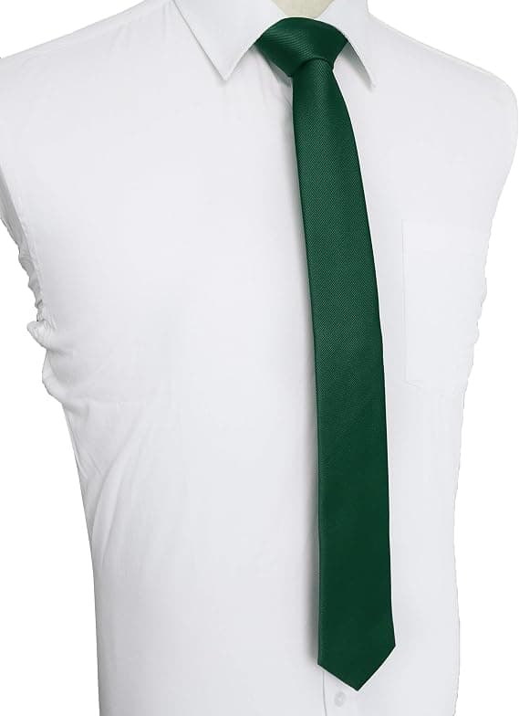 Smalt slips til mænd i forskellige farver 5cm green