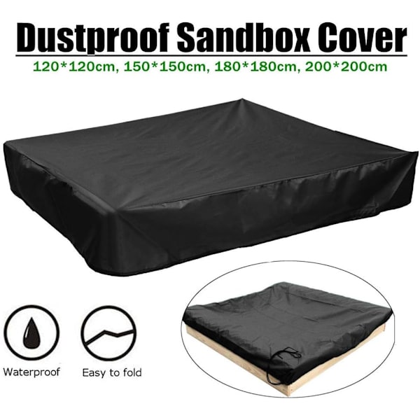 1 stk sandkassedeksel Oxford-stoff sandkassebassengdeksel (200 cm)
