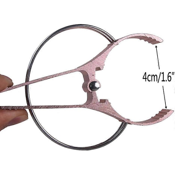 Strandhandduksklämmor i aluminiumlegering, 6-pack