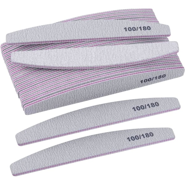 10 st Diamant Emery Nagelfil Personlig Nagelfil med Slippapper 100/180 Hållbar