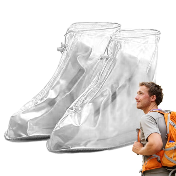Vattentät Cover,Vattentätt Regnskydd Skydd Stövlar Halkfri Regngaloscher Snow Boot Protector för sportklättring L/39-40 L