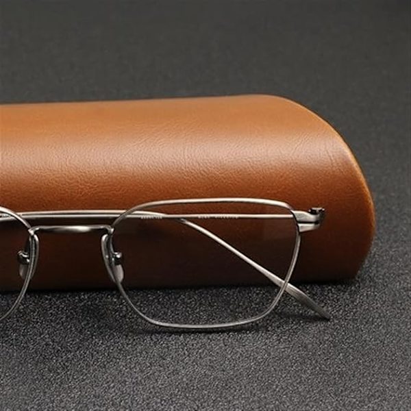 Etui til briller i høj kvalitet - Solbriller Etui Flip Cover Læder Anti-tryk og Anti-fald Brilleetui - Sort