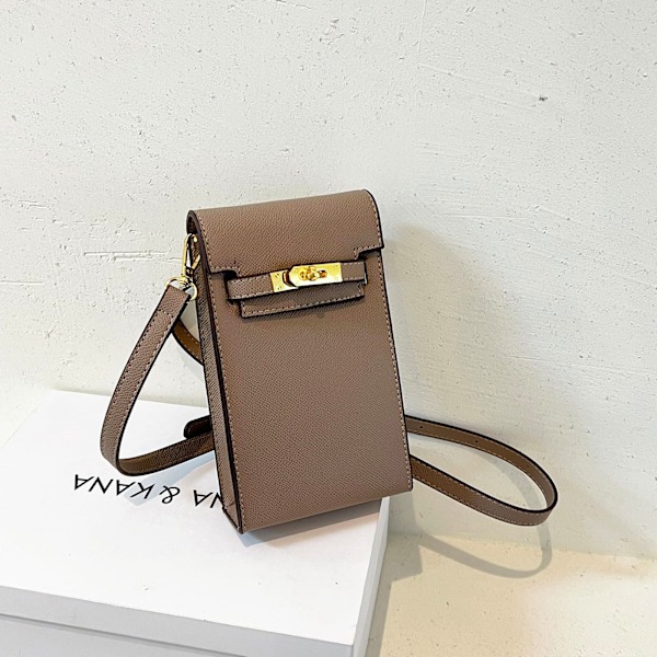 Crossbody-väska för mobiltelefon, Mini-väska för kvinnor, Mobiltelefonväska, Liten crossbody-väska, Liten väska - Khaki