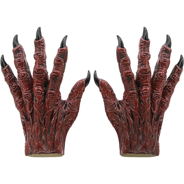 Halloween Latex Horrible Devil Demon Mask Gloves Scary Cosplay