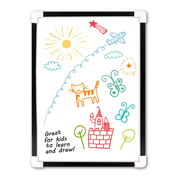 A4 torr tork magnetisk whiteboard mini kontor anslagstavla memo whiteboard och suddgummi