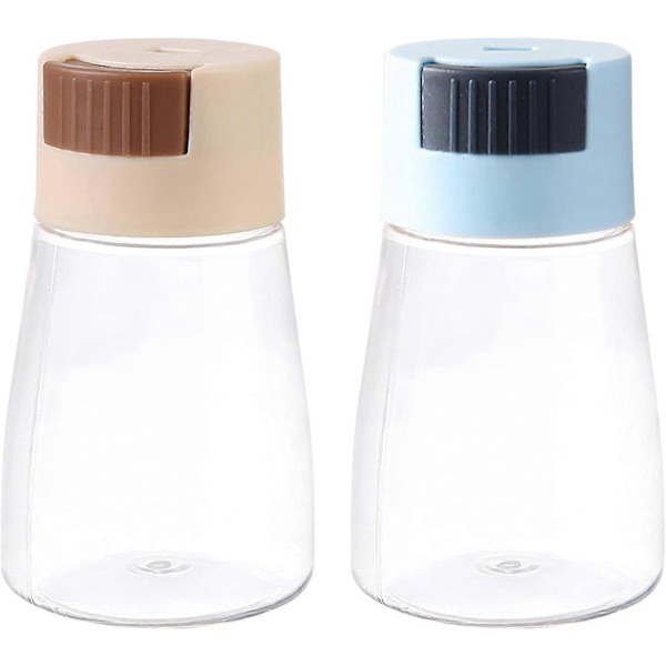 Salt- och pepparströare, 2 st Lättdifferentierad trycktyp av plast