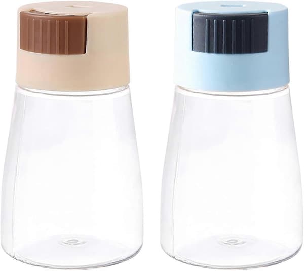 Salt- og pepperstrøer, 2 stk. Enkel differensiering, pressetype, plast