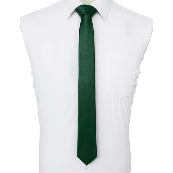 Kapea miesten solmio, eri värejä 5cm green