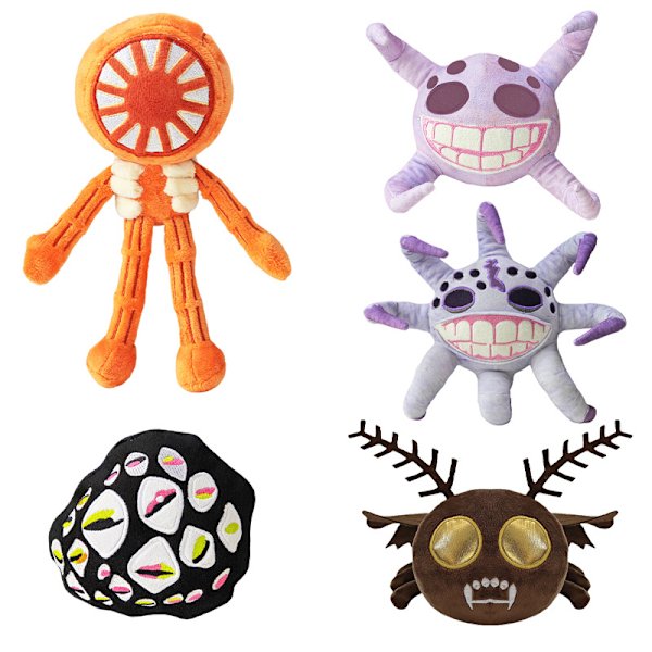 Uusi Monster Horror Game Stuffed Doors -pehmolelu lapsille ja aikuisille, Halloweenin, joulu- ja syntymäpäivälahja pojille ja tytöille, Giggle