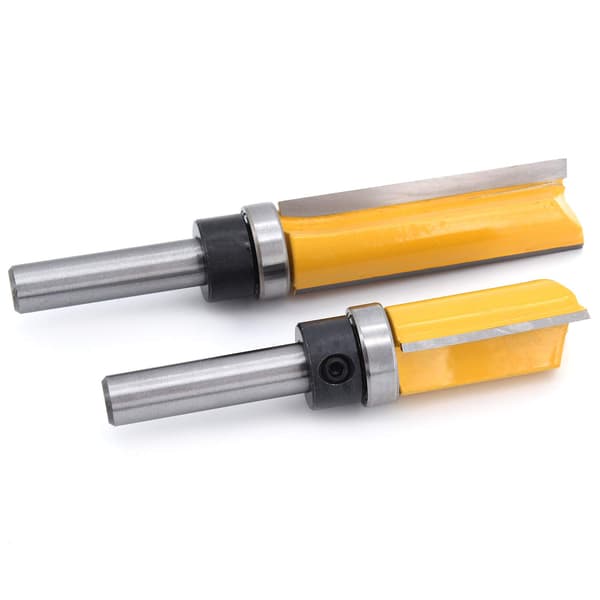 3PCS 8mm skaft flush trimmekutter - Trimmekutter kopikutter med topplager - Trefresemaskiner