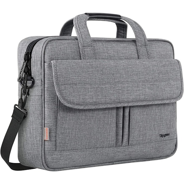 Laptop taske, Business Laptop tasker Aktentaske Kontor taske Laptop bæretaske Computer dokument taske til arbejde, skole, uni,  Grå-15,7  x 3,1  x 11,8 tommer Gray