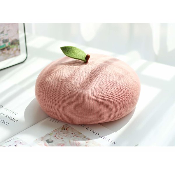 Fransk beret for kvinner pink