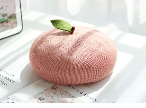 Ranskalainen baretti naisille pink