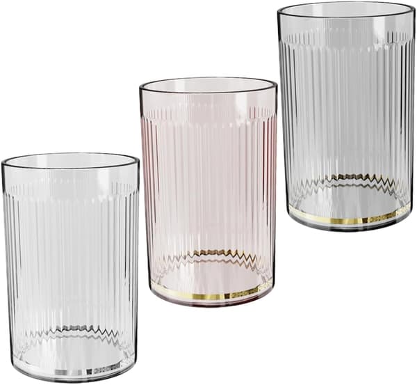 3-pack Badrumstillbehör Multifunktionella Koppar Borstkoppar Tandborsthållare Badrumsdrickskoppar Tandborsthållare