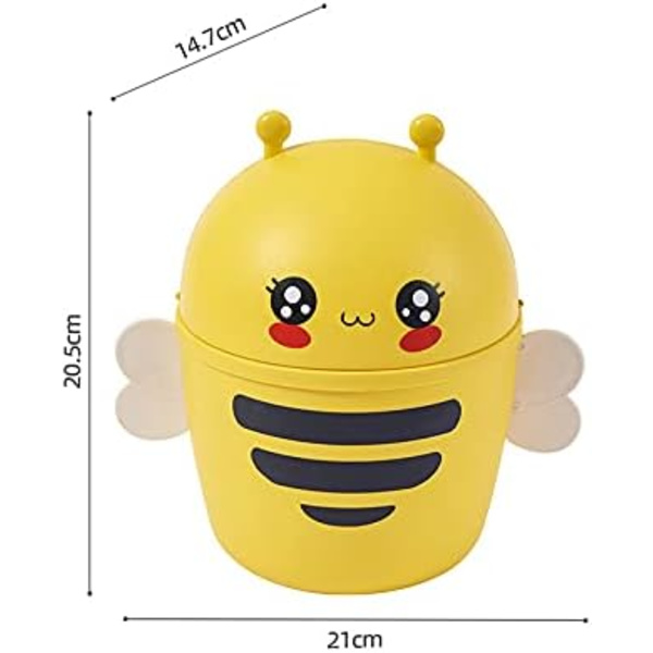 Mini skrivbordspapperskorg med lock lIttle Bee