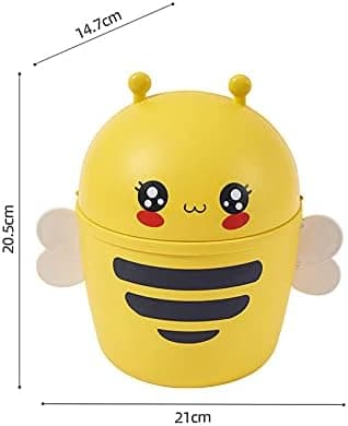 Mini skrivebordsbøtte med lokk lIttle Bee