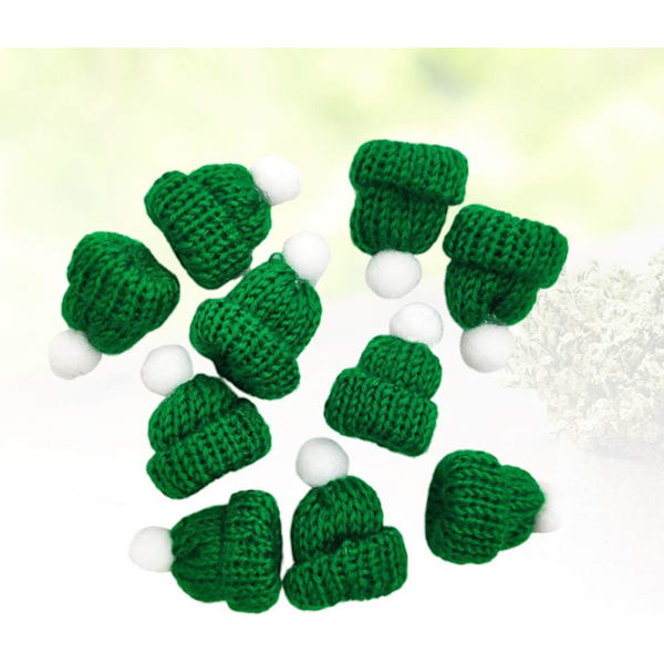 10 stk. Mini Julehat Green