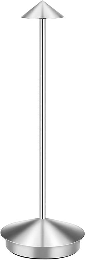 Bordlampe / Skrivebordslampe - Trådløs LED-lampe silver