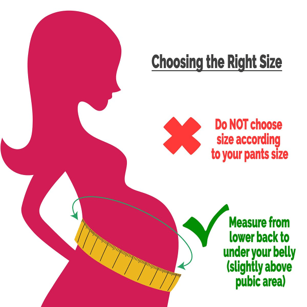 Graviditetsbelte - Støtter midje, rygg og mage - Gravidbelte (M) M